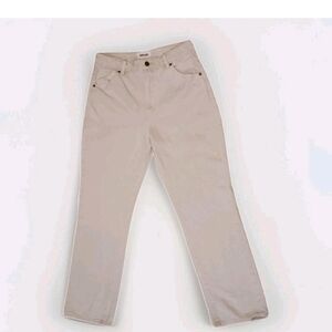Rolla's Original High Rise Straight Jeans Women AU 10 US 6 White Bone Pre-Owned